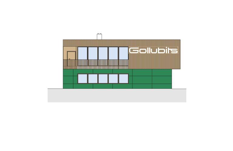 Neues Mannschaftsgebäude Gollubits
