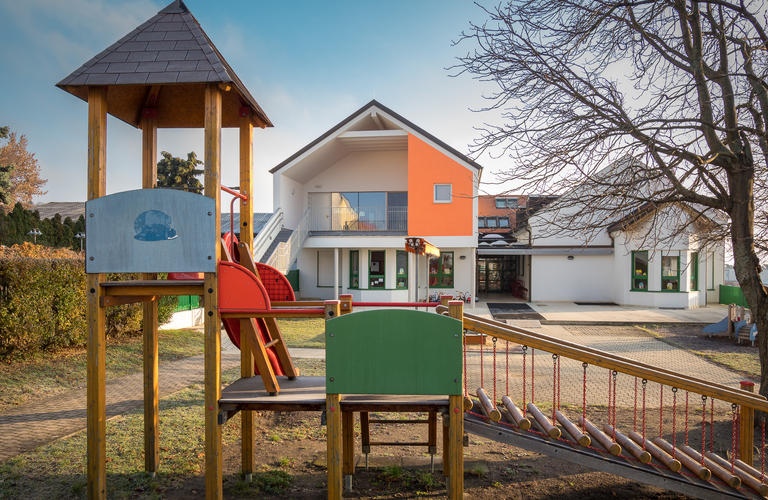 Kindergarten Großhöflein Innengestaltung aus Holz