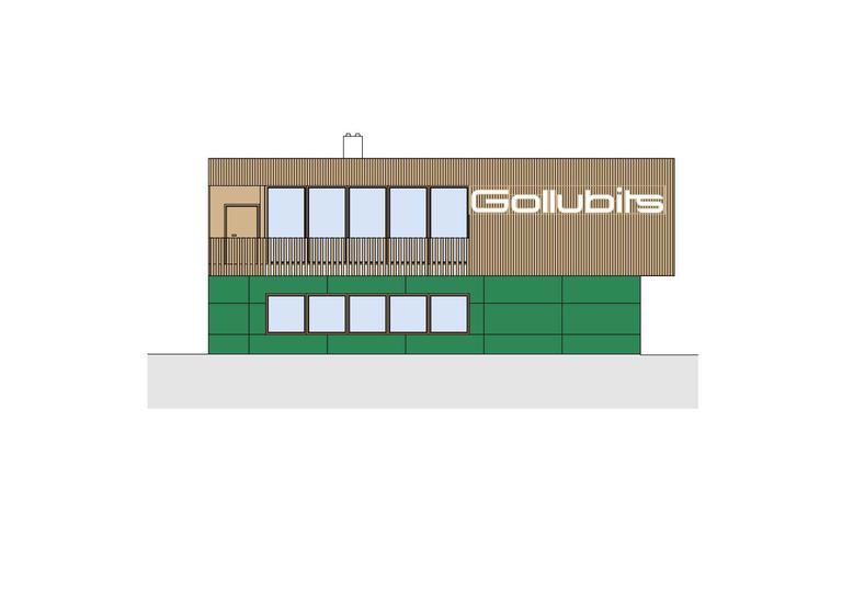 Neues Mannschaftsgebäude Gollubits